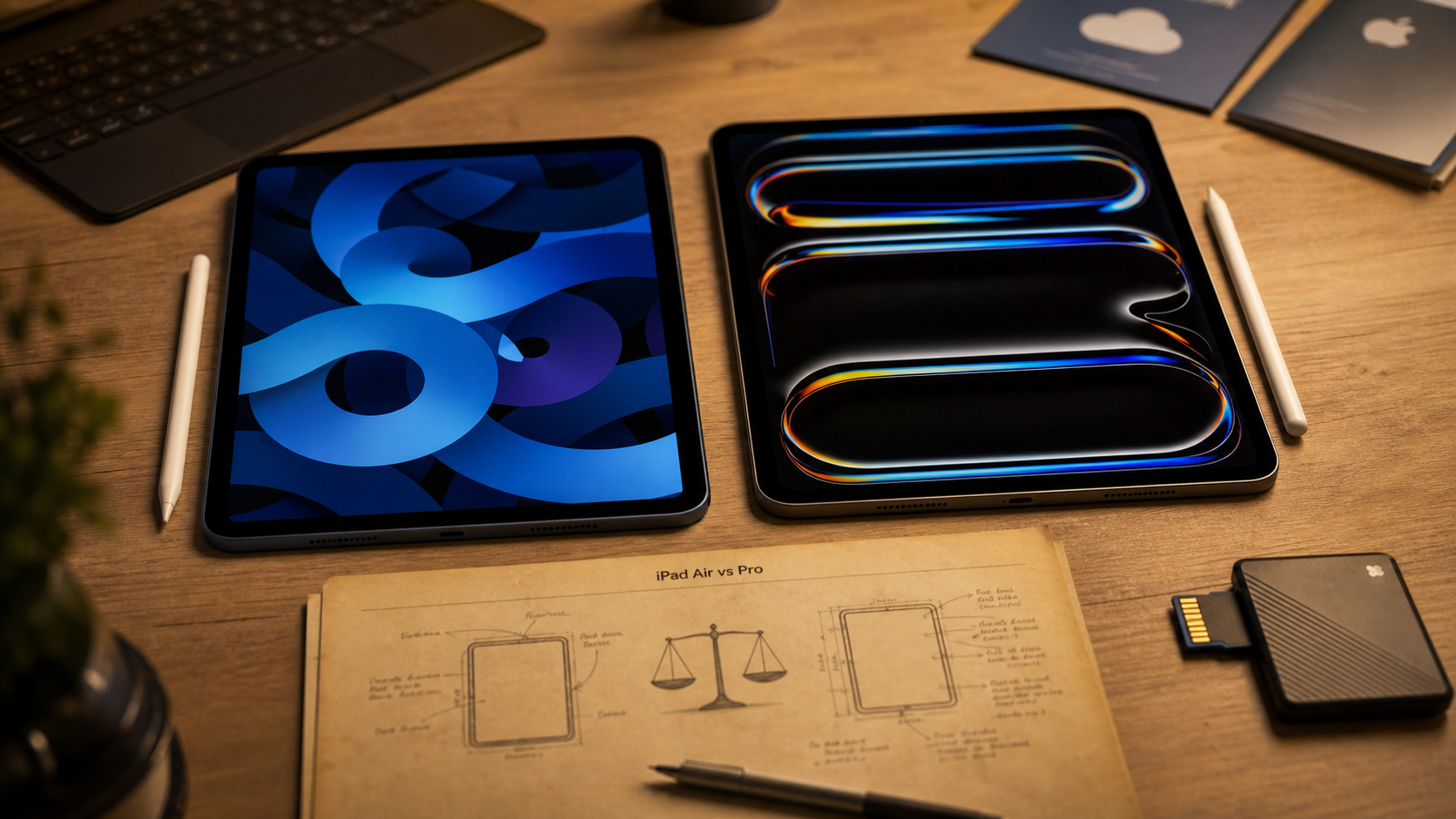 iPad Air vs iPad Pro : écran, stockage et Thunderbolt