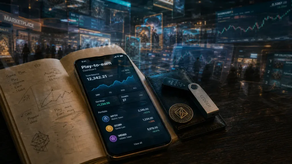 Jeux play-to-earn : smartphone, portefeuille crypto et jeton pour choisir un jeu fiable