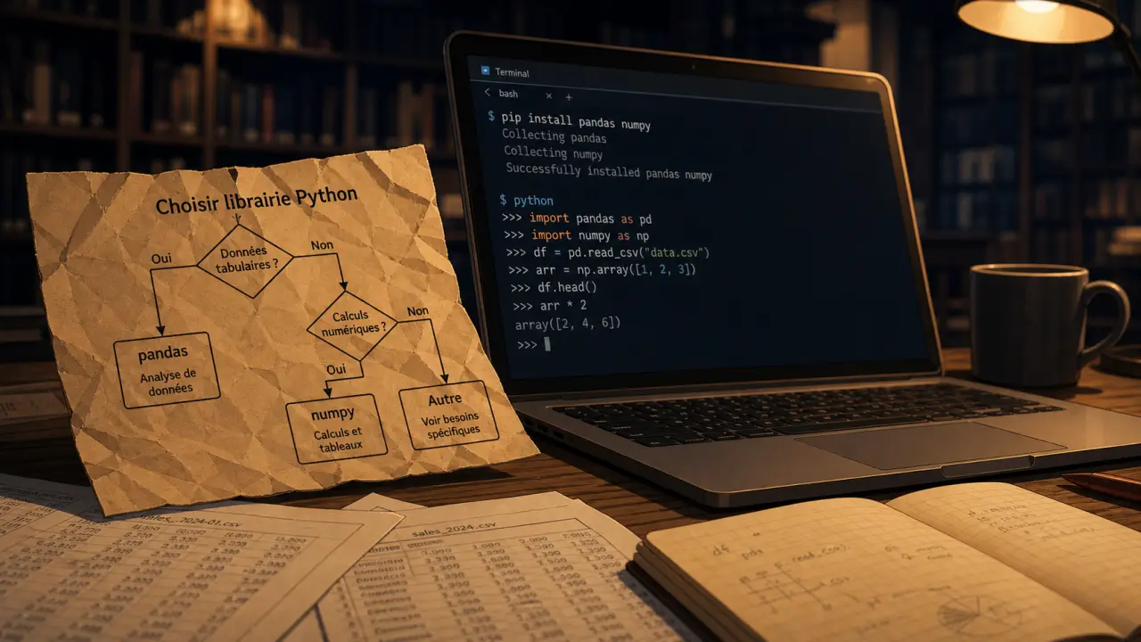Librairies python : choisir pour data analysis, machine learning et automatisation