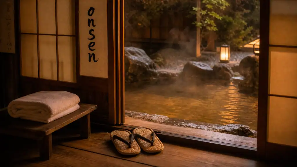 Onsen Kyoto : bain privé japonais, vapeur et pierres, règles avant d’entrer