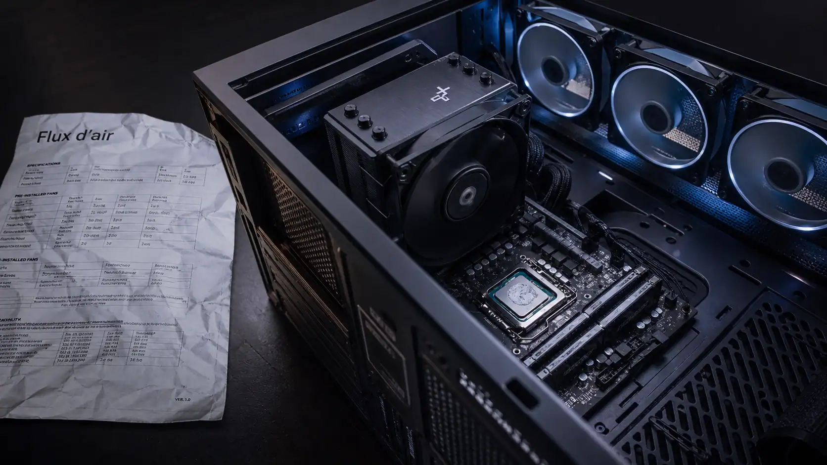 Refroidisseur pc gamer 120 mm ARGB ou watercooling : refroidissement anti-surchauffe