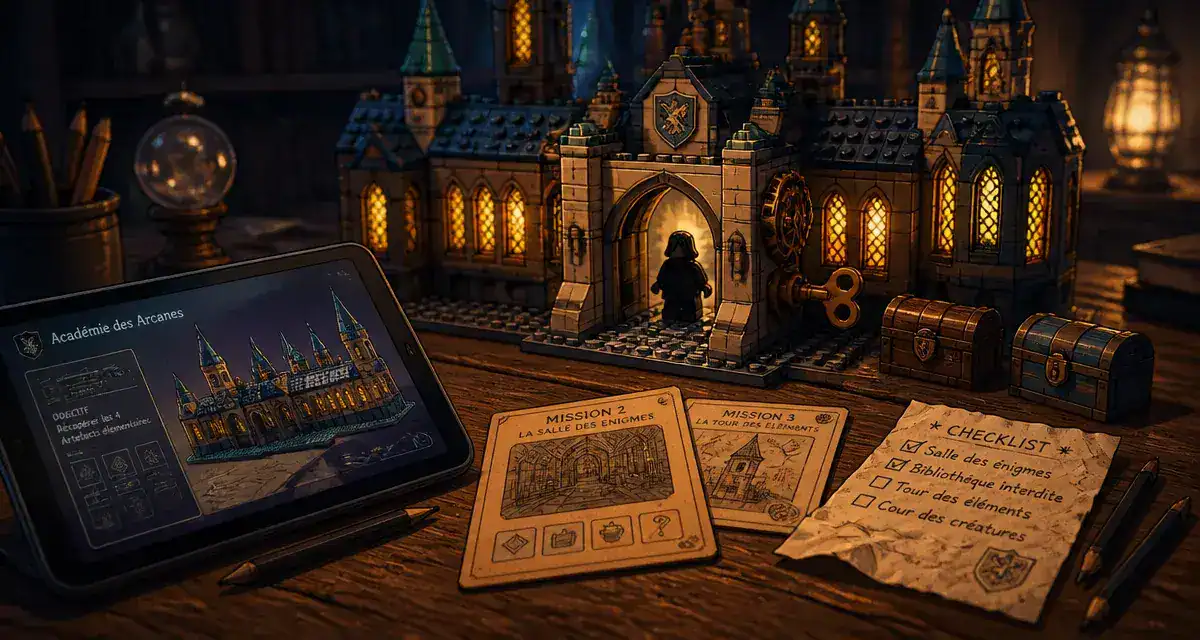 soluce lego harry potter : maquette Poudlard, missions et checklist LEGO