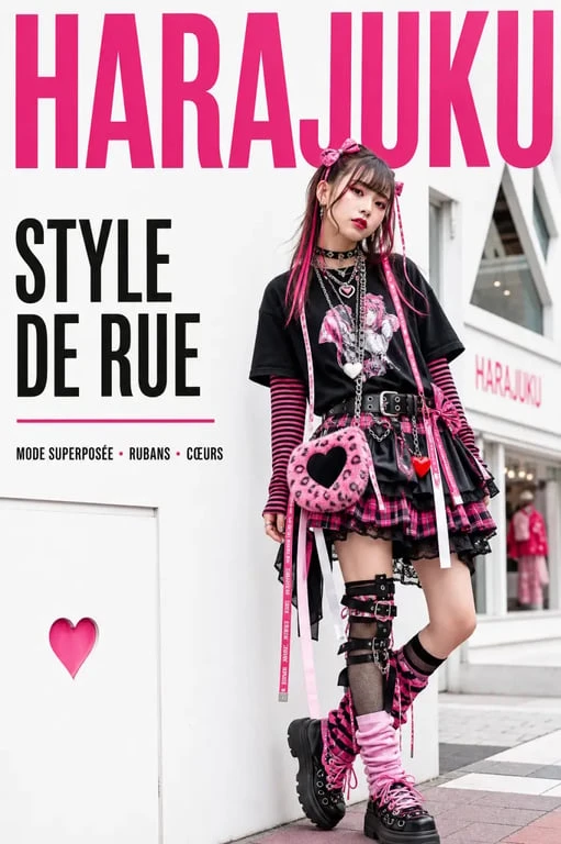 Mode kawaii japonais dans le quartier de Harajuku