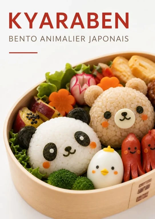 Exemple de kyaraben, le bento kawaii japonais décoré