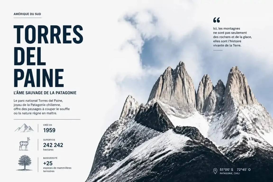 Parc national Torres del Paine pour organiser son voyage au Chili