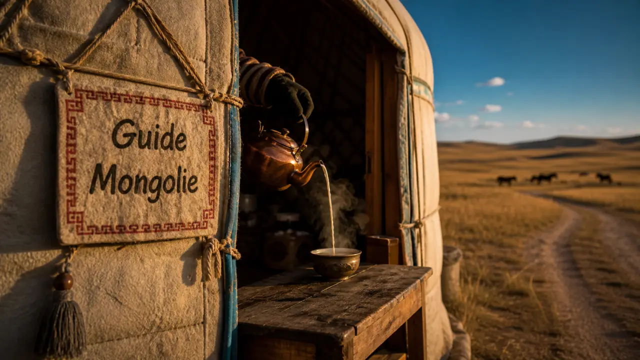 Yourte en Mongolie et thé au lait, guide voyage Mongolie
