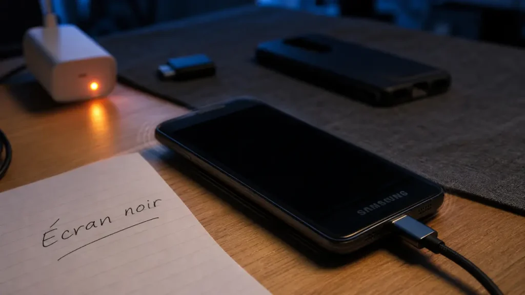 Samsung s’allume mais l’écran reste noir : 5 vérifications en 20 secondes avant le SAV