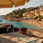 Voyage en Sardaigne pas cher : carte et plage turquoise
