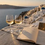 Voyage luxe grece : vue mer Santorin, hôtel 5 étoiles