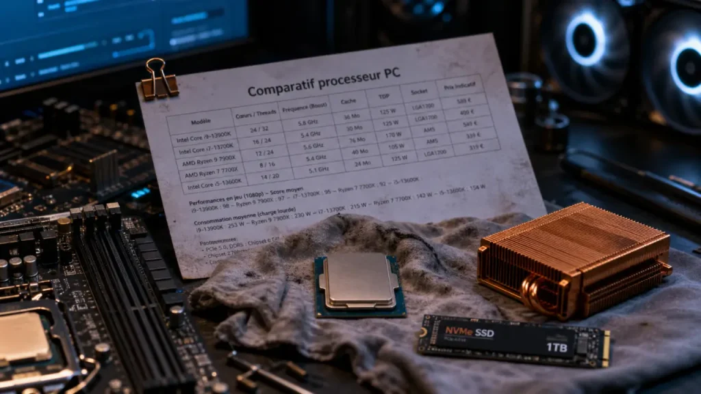 AMD ou Intel, cœurs, TDP et compatibilité : les critères qui font la différence