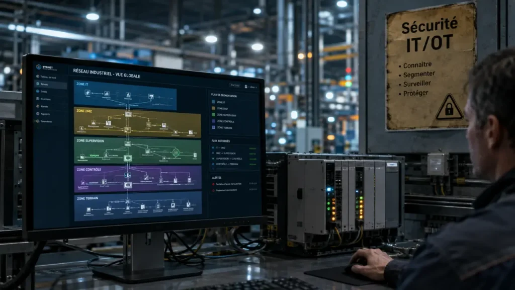 Cybersécurité industrielle : IT, OT, normes et surveillance 24/7/365 pour éviter l’arrêt de production