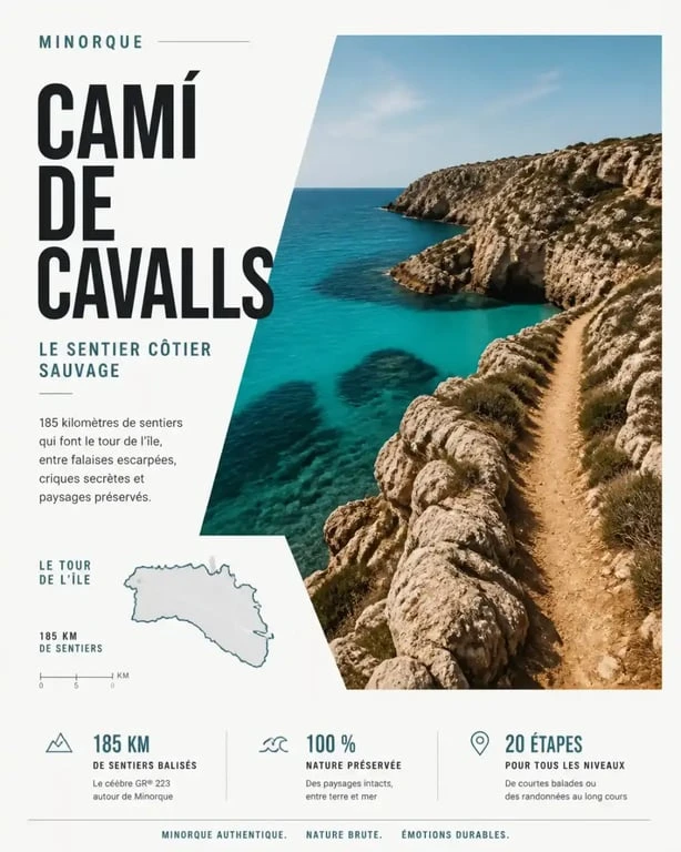 Vacances de luxe à Minorque sur le sentier du Camí de Cavalls