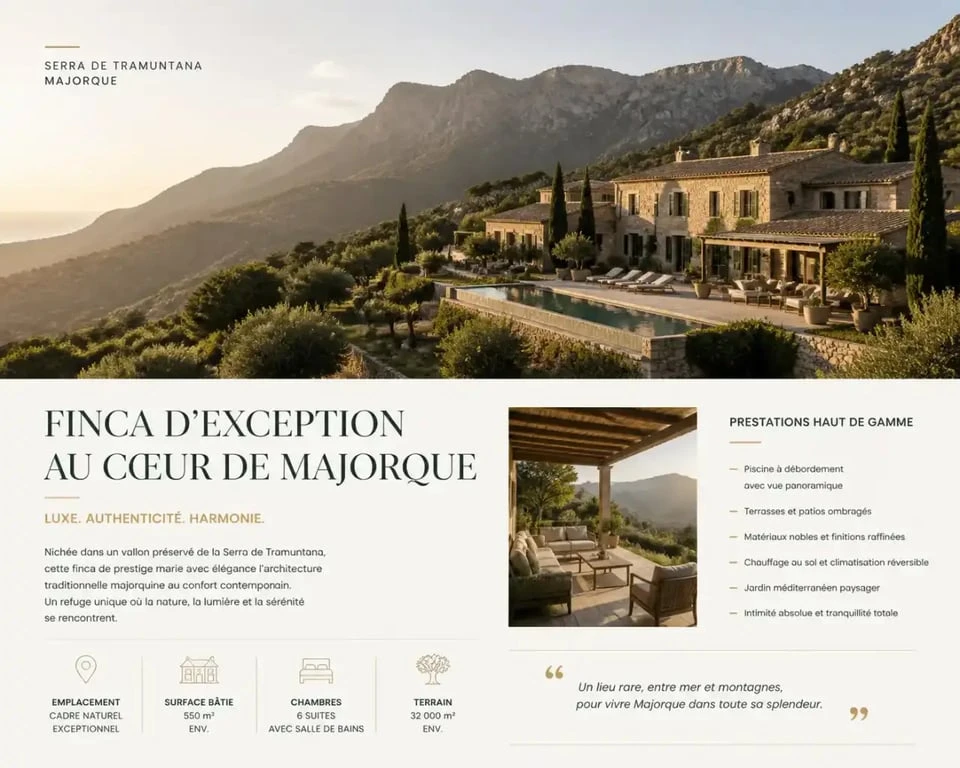 Séjour de luxe à Majorque dans une finca privée de la Serra de Tramuntana