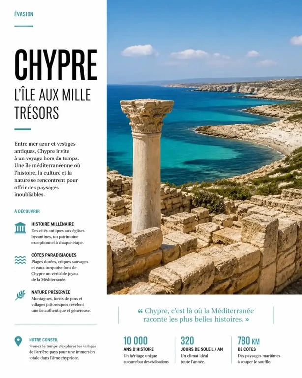 Circuit à Chypre : vestiges antiques et paysages méditerranéens