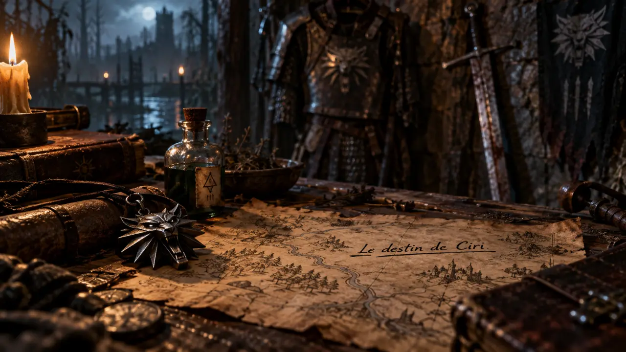 the witcher 3 soluce : carte du destin de Ciri, autel de sorceleur