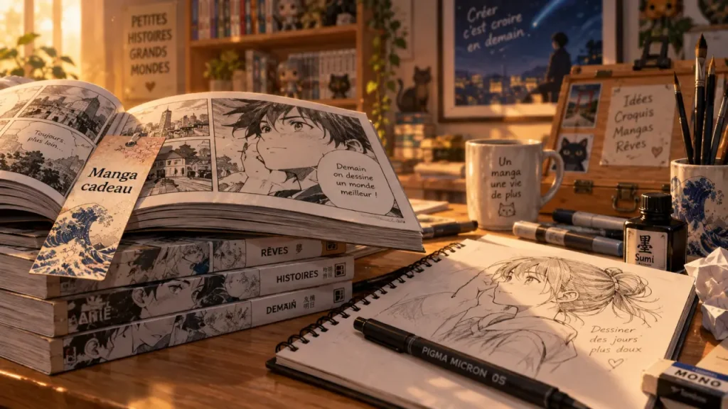 Manga cadeau : du premier tome à l’atelier, choisissez selon le profil et le budget