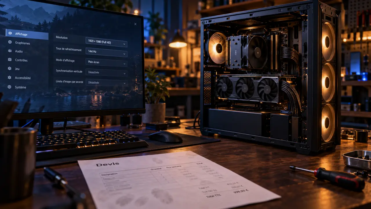 Mid gaming Full HD 144 Hz sur un PC, sans déséquilibrer le budget