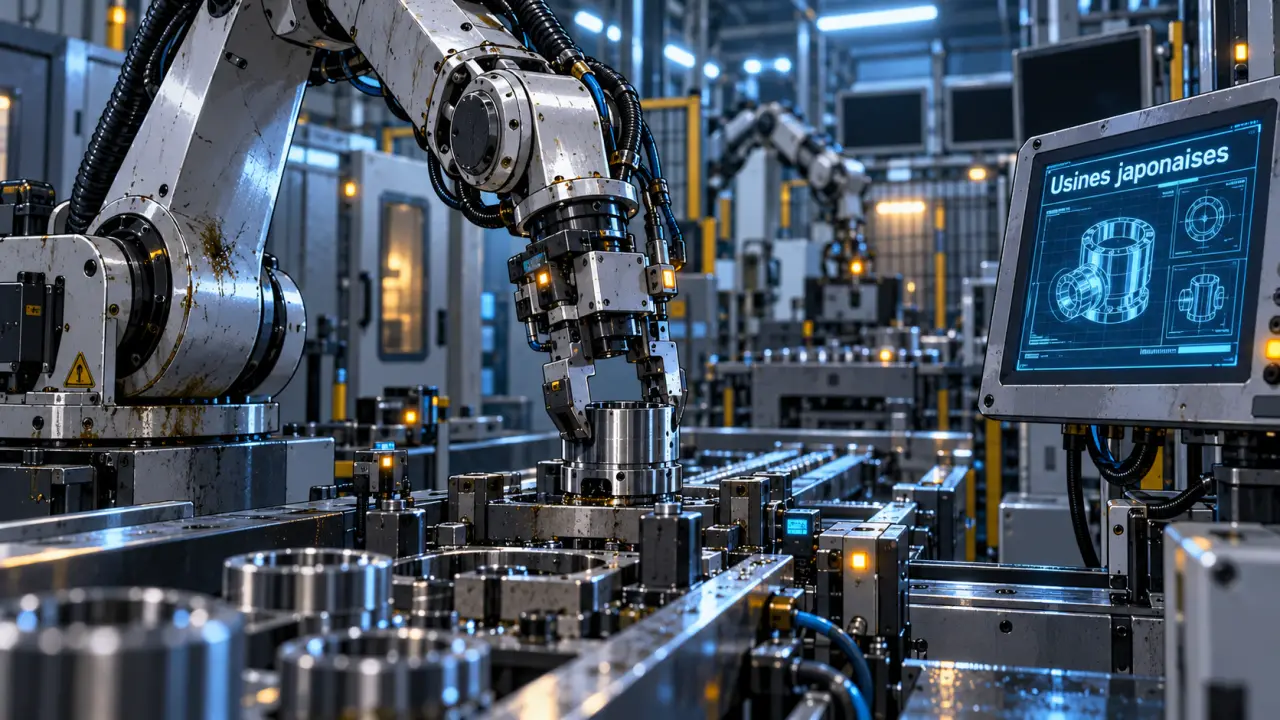 Robotique japonaise : bras robotique en usine japonaise